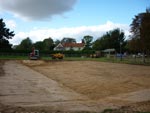 Levelling an area of land
