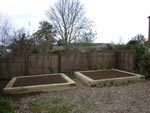 A pair of raised beds