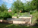 A raised bed for a vegetable plot