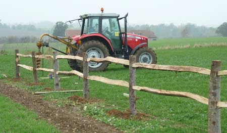 Rustic style fencing